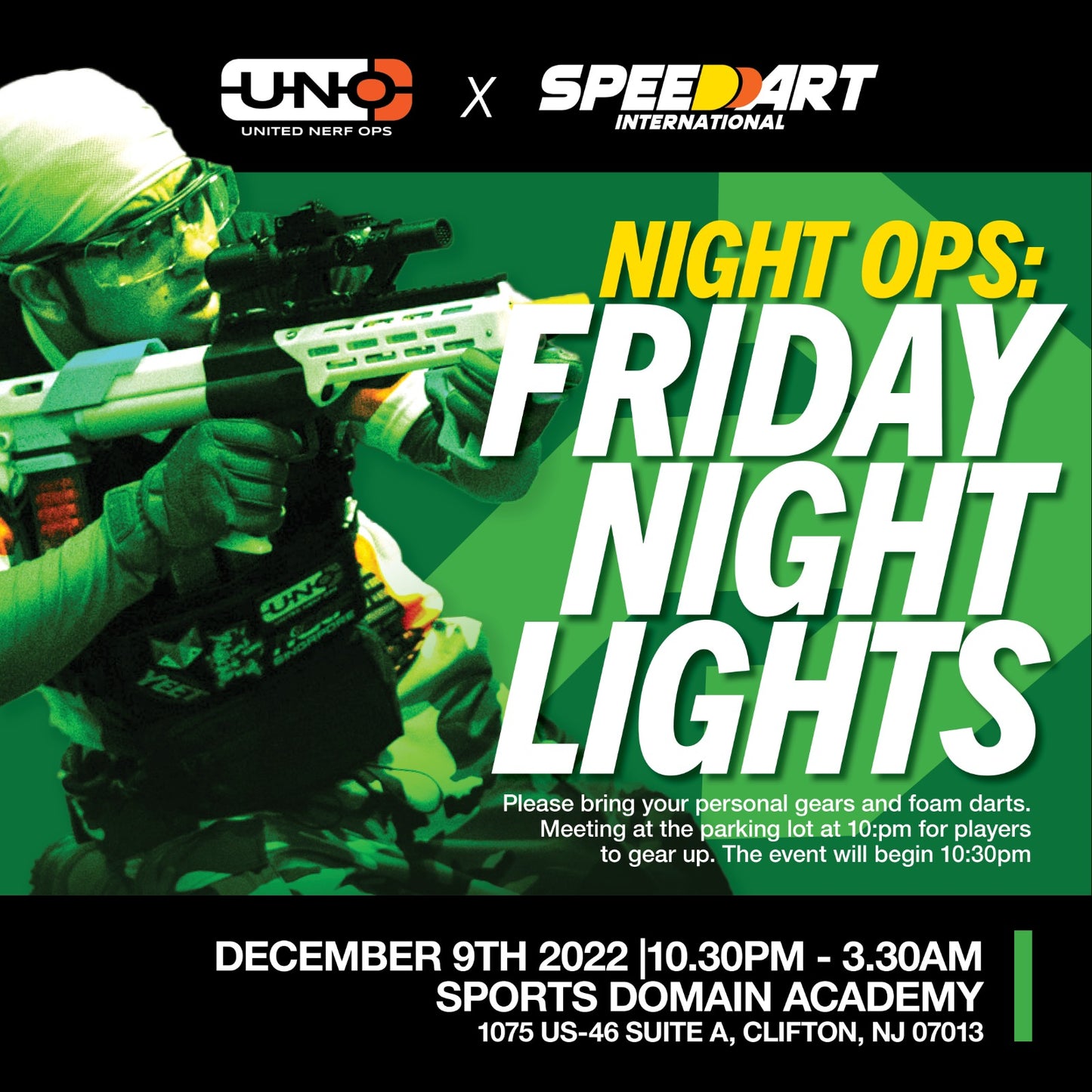 Event #7: UNO X Speed Dart Night OPs: Friday Night Lights